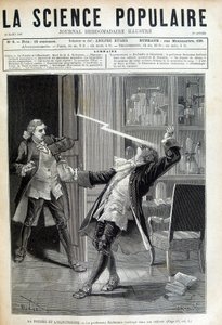 El profesor Georges Guillaume Richmann (1711-1753) murió en su taller tras un experimento con un electrómetro de Unknown artist