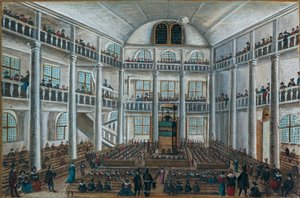 Iglesia protestante de Charenton, del Liber Amicorum, Spira de Unknown artist