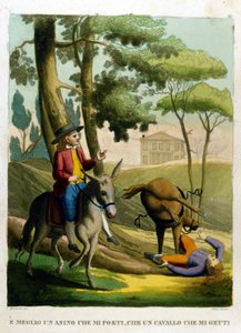Proverbio: Mejor ser llevado por un burro que tirado por un caballo.