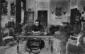 Reina de Inglaterra Victoria en Villa Palmieri en Florencia en 1893