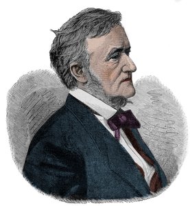 RICHARD WAGNER (1813-1883) compositor inglés - grabado de Unknown artist