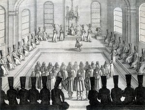 Recepción de los embajadores de Holstein (Estado de Alemania) en Moscú en 1632 de Unknown artist