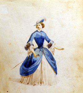 Representación de Violetta en la ópera “La Traviata” de Giuseppe Verdi. 1855
