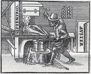 Reproducción del grabado de la obra que data de 1600 "De Magnete, Magneticisque Corporibus, et de Magno Magnete Tellure" (o Magnetismo y Cuerpos Magnéticos, y Gran Imán de la Tierra) por William Gilbert de Unknown artist