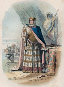 Richilde de las Ardenas (o Richilde de Provenza) (ca. 845? 2 de junio de 910, Reino de la Baja Borgoña) fue la segunda consorte de Carlos el Calvo, Rey y Emperador de los Francos - Retrato de Richilde de las Ardenas o Richilde de Provenza (ca. 845-910) seg de Unknown artist