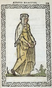 Mujer romana - en "Habits et effigies" de Jean Slupérino
