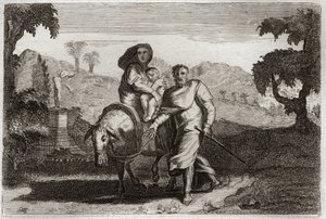 Biblia de Royaumont, Nuevo Testamento: Huida a Egipto.