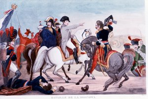 Campaña rusa: Napoleón I en la Batalla de la Moskova de Unknown artist