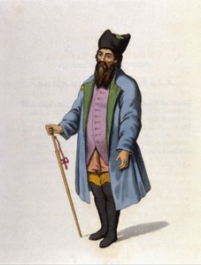Comerciante ruso de Kaluga. Grabado de 1802 de Unknown artist