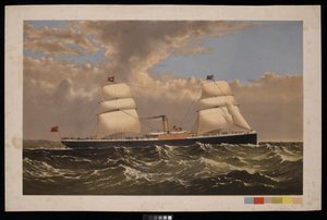 S S Bristol, White Star Line, c.1875 (impresión) de Unknown artist