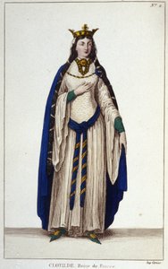 Santa Clotilde, Reina de los Francos (v. 475-545), esposa de Clodoveo I de Unknown artist