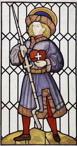 San Erasmo después de un vitral en Saint Quentin de Unknown artist