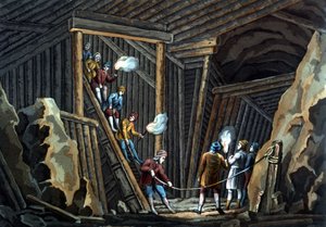 Mina de sal en Alemania a finales del siglo XVIII