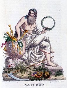 Saturno. En latín Saturnus (corresponde al dios griego Cronos) de Unknown artist