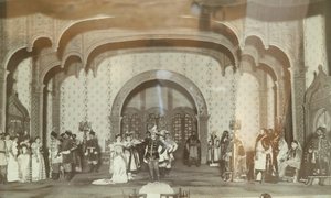 Escena de la pieza de teatro ""le Faux Dmitri"" de Alexandre Nikolaievitch Ostrovski (1823-1926). Teatro Maly de Moscou. Photographie, annees 1870. The State Central A. Bakhrushin Theatre Museum, Moscú Escena de la obra de teatro ""False Dmitriy"" de Ale de Unknown artist