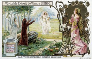 Escena de la Divina Comedia de Dante - Cromo. Liébig, finales del siglo XIX de Unknown artist