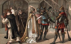 Sciarra Colonna abofeteando al Papa Bonifacio VIII en la cara de Unknown artist