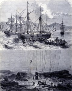 Búsqueda de galeones españoles naufragados en la Bahía de Vigo en 1702. Siglo XIX