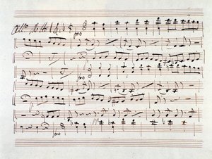 Partitura de Alí Babá, ópera por Luigi Cherubini