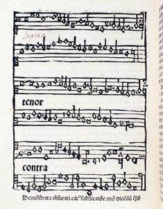 Página de la partitura de Estudios y documentos musicológicos de Nicola Burzio de Unknown artist
