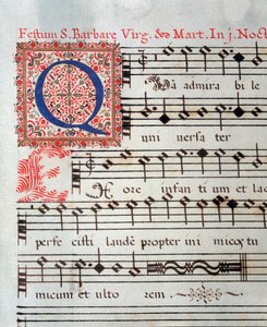 Página de partitura de una obra sacra de Giovanni Giacomo Gastoldi de Unknown artist