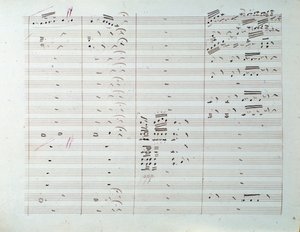 Página de partitura de la Gran sinfonía (op. 8) de Carl August Cannabich de Unknown artist