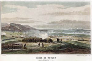 Sitio de Toulon agosto-diciembre 1793 - en "Las batallas navales de Napoleón". de Unknown artist