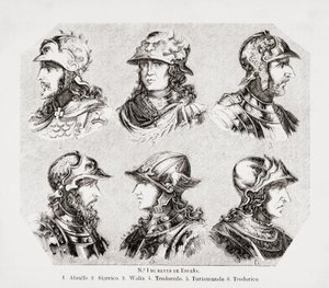 Seis reyes visigodos de España de Unknown artist