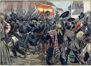 Guerra Hispanoamericana o Guerra de Independencia de Cuba (1868-1898) entre España y Norteamérica. de Unknown artist