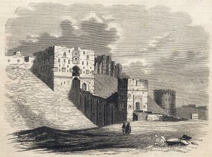 Siria: la ciudad de Alepo en el siglo XIX - Ciudadela - Alepo en Siria - 1864 de Unknown artist