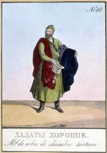 Comerciante de vestimenta tártara en Rusia en el siglo XIX. de Unknown artist