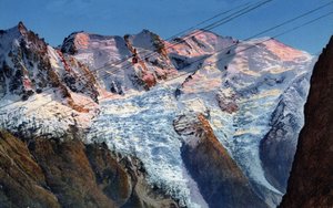 Telepherique Planpraz-le-Brevent Chamonix, Alta Saboya, Ródano-Alpes, Francia de Unknown Artist