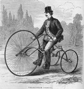 El velocípedo americano de Isaac Samuel. 1869 de Unknown artist