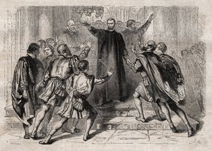 El anabaptista reconoció a Juan de Leiden de Unknown