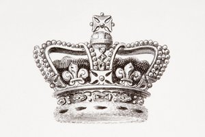 La Corona de Inglaterra, publicada en 1820 (impresión)