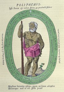 El cíclope Polifemo, sátira contra Nicolas Durand de Villegagnon, militar y explorador francés (1510-1571)