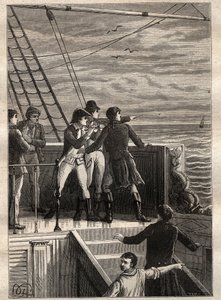 La expedición a las tierras del sur (1800-1803) por Nicolas Baudin (1754-1803): marineros frente a Nueva Holanda (Australia) informan de un velo en el horizonte - ilustración tomada de “Los Grandes Marineros del siglo XVIII”