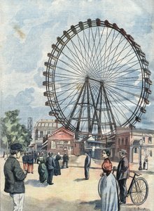 La noria de la Exposición Universal de París de 1900. de Unknown Artist