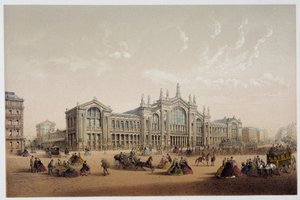 La Gare du Nord (litografía, siglo XIX) de Unknown artist