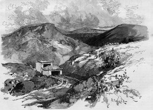 La Puerta de China en la frontera de Tonkín. Grabado en “El Mundo Ilustre” 1885. de Unknown artist