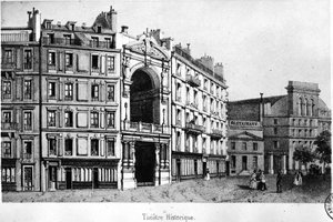 El Teatro Histórico en el siglo XIX - grabado, Carnavalet. de Unknown artist