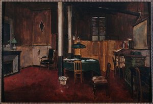 Redacción del Journal des débats, hacia 1889 (óleo sobre madera) de Unknown artist