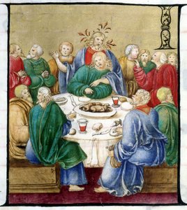 La Última Cena (detalle). Iglesia de la Virgen Coronada de Lodi de Unknown artist