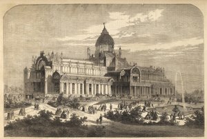 El Palacio de la Industria en Ámsterdam en 1864 (destruido por un incendio en 1929) - Nederland, Ámsterdam. Het Paleis voor Volksvlijt