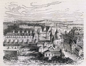 El Palais des Tournelles, frente al Hotel Saint Paul de Unknown artist