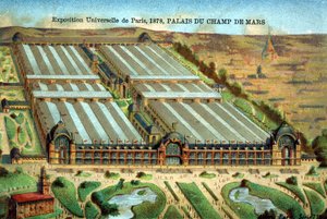 El Palais du Champ de Mars en la Exposición Universal de París en 1878 de Unknown artist