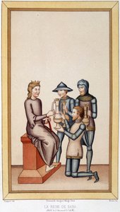 La Reina de Saba - en “Artes suntuarias, Historia del Traje y Mobiliario” de Unknown artist