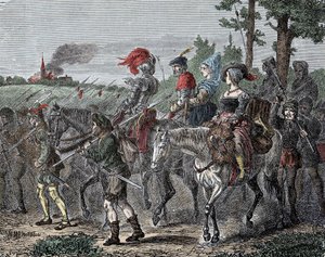 El levantamiento de los campesinos - Guerra de los campesinos alemanes (1524-1526) (o el levantamiento del hombre común): insurrecciones religiosas (reforma protestante), económicas y sociales en Alemania, Suiza y Alsacia Lorena de Unknown artist