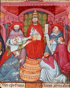 El antipapa Clemente VII (Robert de Ginebra) proclamando sus leyes de Unknown artist