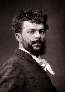 El artista Georges Haquette retratado con motivo del Salón de París en 1883 de Unknown